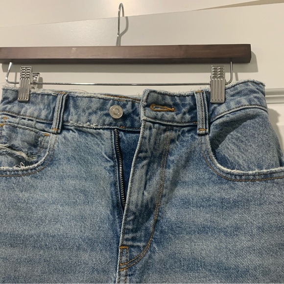 Zara Z1975 Ripped Straight Leg Jeans - Picture 6 of 6